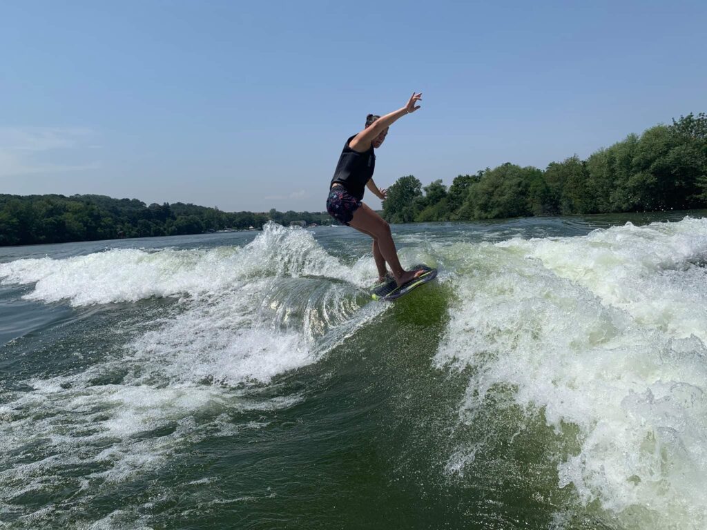 Session de wakesurf avec Wake Saône